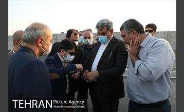 بازدید شهردار تهران از ضلع جنوبی خیابان استاد معین در پادگان جی 13