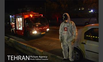 ضدعفونی معابر توسط سازمان آتش نشانی  18