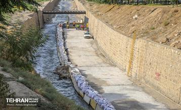 ترمیم و مرمت کانال سرخه حصار در شرق تهران 19