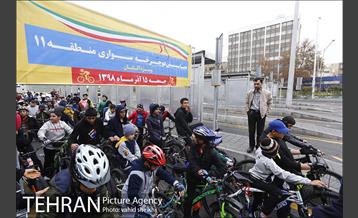 همایش دوچرخه سواری دانش آموزان در منطقه 11 2