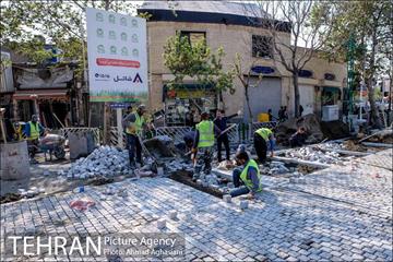 پروژه سنگ فرش میدان بهارستان  17