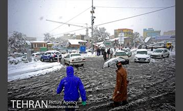 بارش برف در تجریش 7