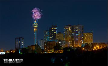 نور افشانی عید غدیر در برج میلاد 4