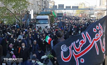 مراسم تشییع ۱۵۰ شهید گمنام در تهران 2