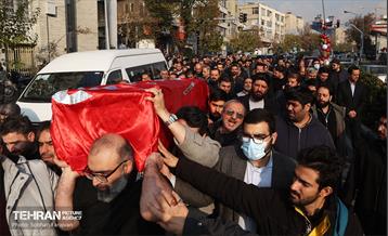 تشییع پیکر خبرنگار فقید مهدی علیرضایی 8