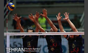 دیدار تیم های والیبال پیکان تهران و شهرداری تبریز