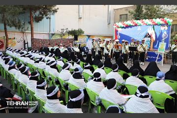 آیین نواختن زنگ بازگشایی دبیرستان دخترانه میثاق 11