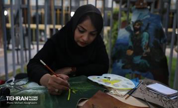 عزاداری شب هفتم محرم در خیمه هنر 32