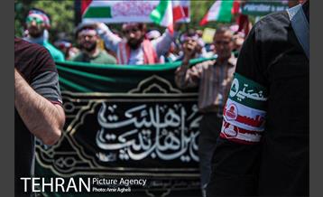 حضور اعضای هیئت هنر در راهپیمایی روز قدس 12