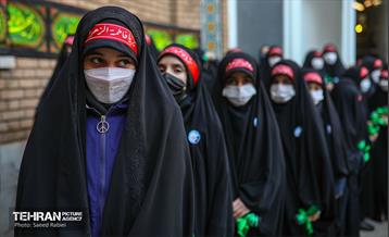 مراسم تشییع پیکر دو شهید گمنام دفاع مقدس در منطقه 11