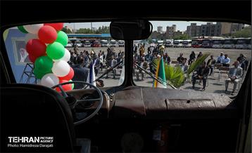 رونمایی از ۴۰ دستگاه اتوبوس شرکت واحد 9