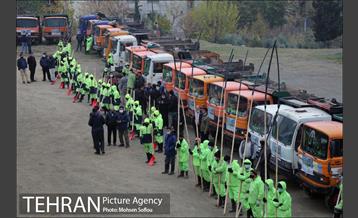 مانور عملیات برف روبی شهرداری منطقه شش 14