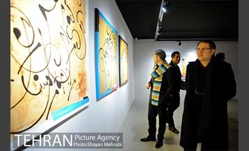 افتتاح ششمین نمایشگاه خط‌نگاره‌های ابراهیم حقیقی 33