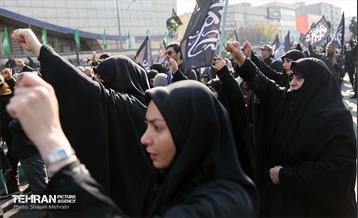 عزاداری شهادت حضرت فاطمه(س) در میدان هفت تیر 8