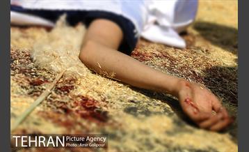 مراسم آتش زدن خیمه ها در ظهر عاشورا‎ 26