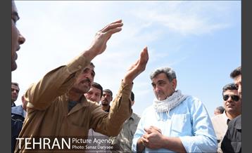 بازدید شهردار تهران از بخش سیل زده بستان خوزستان 7