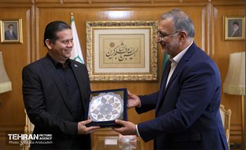 دیدار وزیر حمل و نقل و شهردار ماناگوئا (نیکاراگوئه) با شهردار تهران