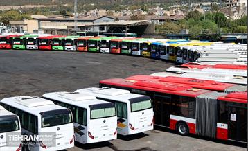 آیین بهره‌برداری از طرح نوسازی حمل و نقل عمومی تهران 3