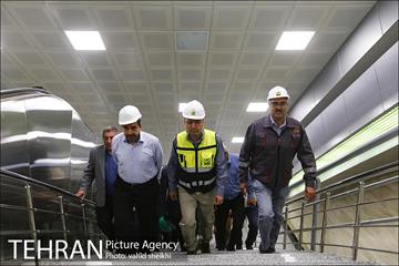 بازدید مدیرعامل متروی تهران از بخش میانی خط 7 مترو 11