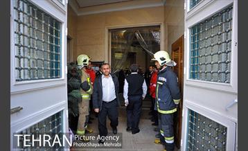 چهلمین روز شهادت شهدای آتش نشان با حضور شهردار تهران 9