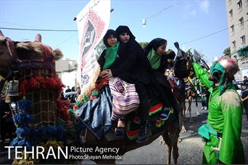 حرکت نمادین کاروان اُسرای کربلا در ده ونک 18