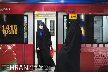طرح فاصله گذاری اجتماعی در مترو تهران 17