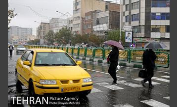 بارش باران پاییزی در تهران- 2