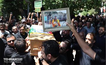 مراسم تشییع و خاکسپاری حمیدرضا درجاتی 7