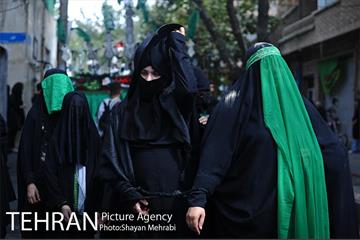 حرکت نمادین کاروان اُسرای کربلا در ده ونک 40