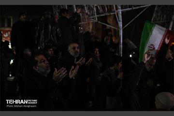 عزاداری هفتمین روز شهادت رهبر انقلاب در میدان بریانک 14