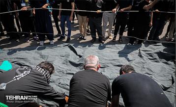 خیمه سوزان ظهر عاشورا در چهار راه گلوبندک  4