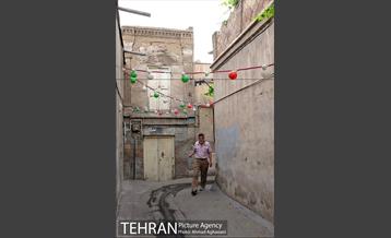 آذین بندی محله عودلاجان برای جشن نیمه شعبان 13