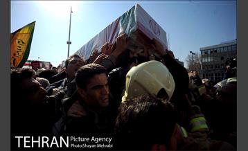 تشییع شهدای آتش نشان با حضور مردم  22