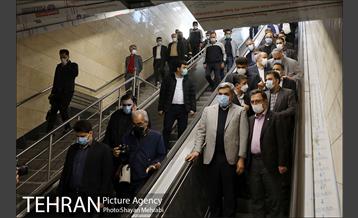 بازدید شهردار تهران از خط 6 مترو تهران 19