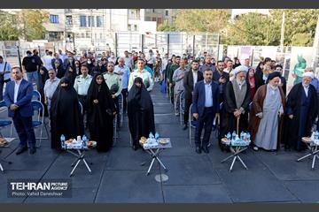 آیین نامگذاری‌ کوچه به نام شهید سالک در منطقه ۱۷