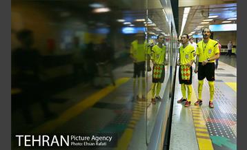 پرفورمنس آموزش فرهنگسازی قوانین مترو به مناسبت جام جهانی 22