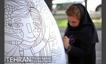 جشنواره تخم مرغ رنگی در بلوار کشاورز 17