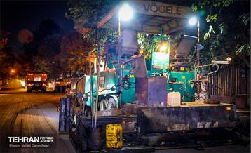 طرح خدمت؛ عملیات تراش و روکش آسفالت منطقه 17