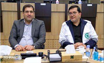 حضور مدیرکل سرمایه انسانی شهرداری تهران در ستاد مدیریت بحران شهرداری تهران 24