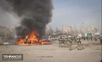 تمرین سراسری زلزله در بوستان ولایت 28