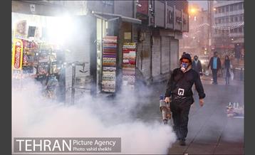 آئین رونمایی از تجهیزات جدید سازمان آتش نشانی پایتخت در ضدعفونی اماکن عمومی 13