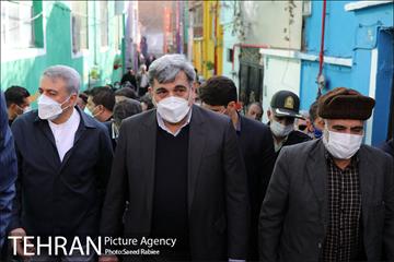 بازدید شهردار تهران از پروژه های مدیریت شهری منطقه 16