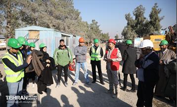 بازدید دانشجویان از پروژه ایستگاه مترو تختی 38