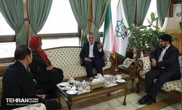 دیدار وزیر حمل و نقل و شهردار ماناگوئا (نیکاراگوئه) با شهردار تهران