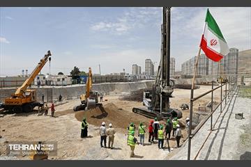 عملیات حفاری خط ۱۰ متروی تهران 37