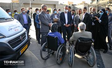 مراسم ورود ۲۰ ون‌ ویژه به ناوگان خدمات‌رسانی به معلولان و جانبازان 11