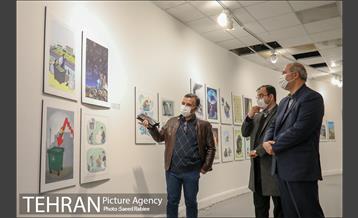 بازدید مدیران شهری و اعضای شورای شهر تهران از نمایشگاه تهران از منظر هنرمندان-3 5