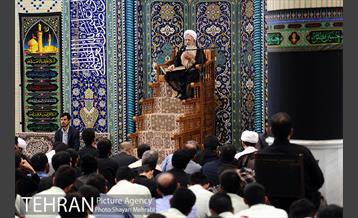 دیدار حجت‌الاسلام صادق‌زاده با تعدادی از مراجع عظام تقلید و علما در شهر مقدس قم 26