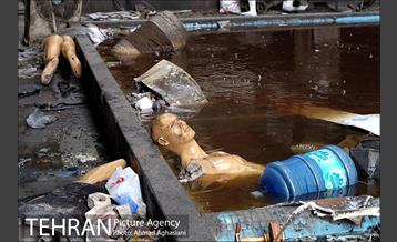 تخلیه اجناس مغازه های باقی مانده ساختمان پلاسکو -2 13