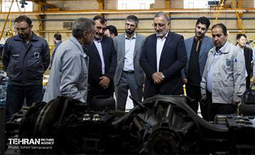 بازدید شهردار تهران از کارخانه خودروسازی «عقاب افشان» 17